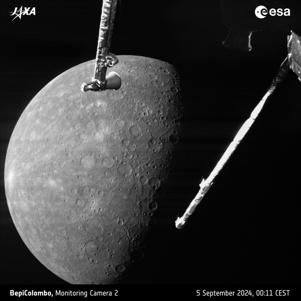 Las impresionantes imágenes de Mercurio desde la misión&nbsp;BepiColombo